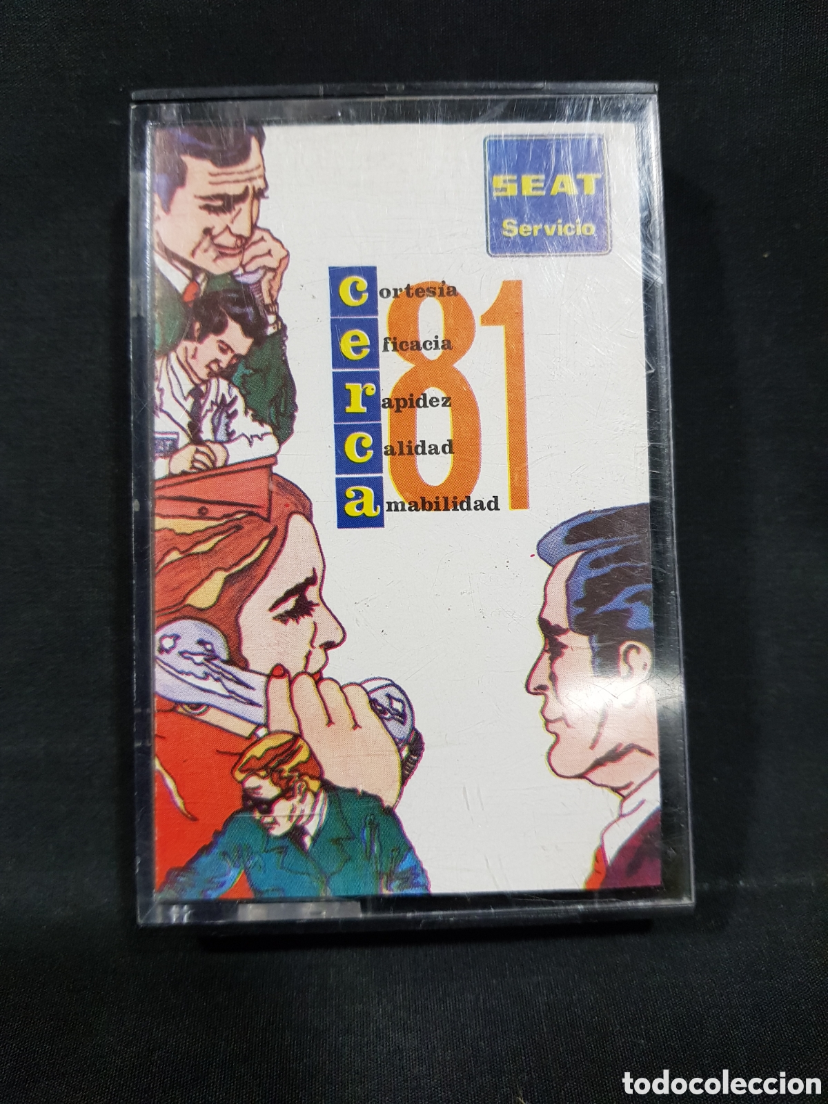 Vintage: CINTA CASETE PROMOCIONAL SEAT SERVICIO 81 CASSETTE VINTAGE T&Eacute;CNICAS DE VENTA Y SERVICIO