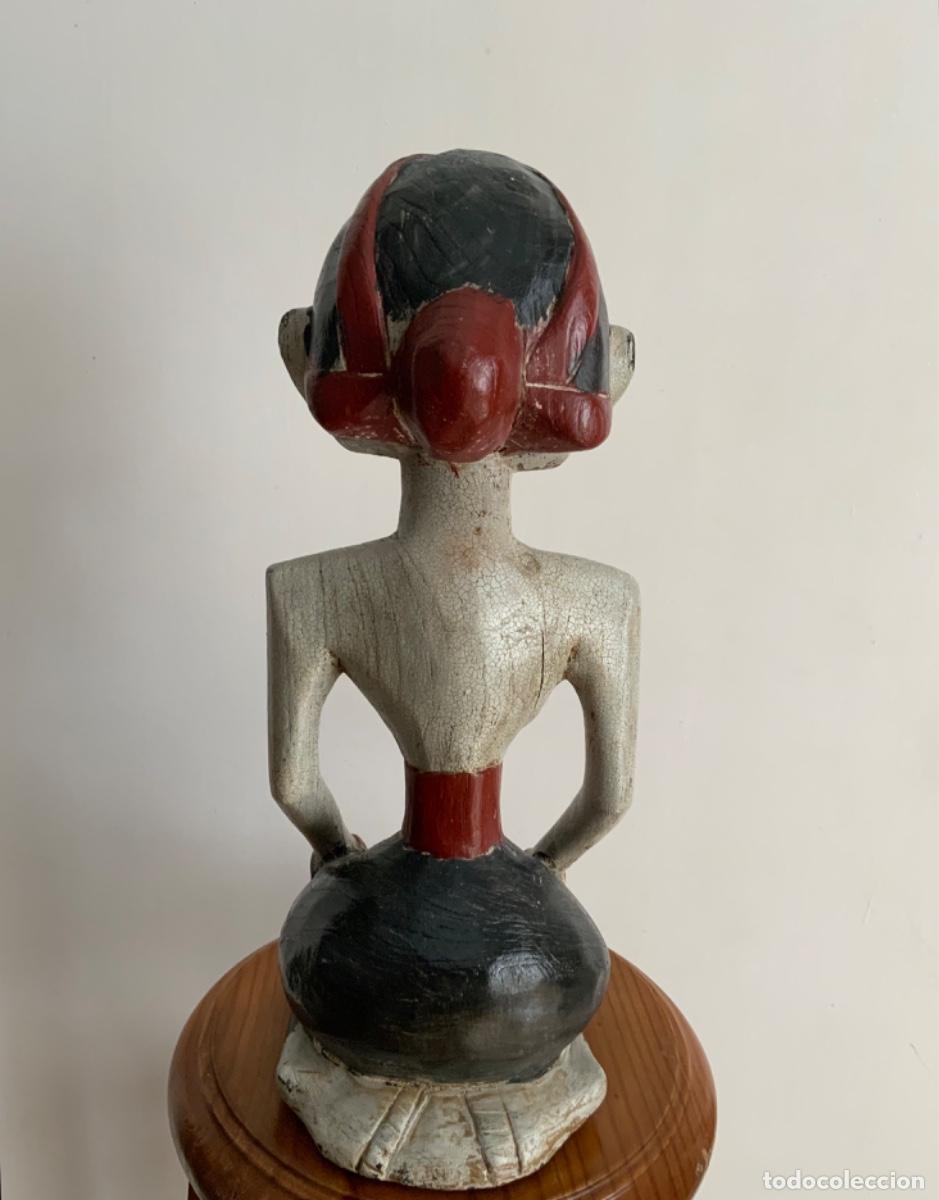 Vintage: PAREJA INDONESIA, TALLADA EN MADERA - Foto 10