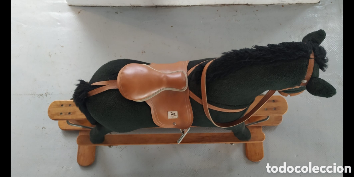 Vintage: Caballo balanc&iacute;n madera maciza - Foto 2