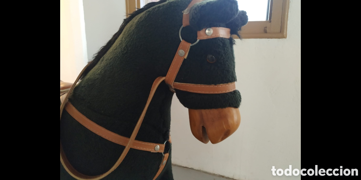 Vintage: Caballo balanc&iacute;n madera maciza - Foto 3
