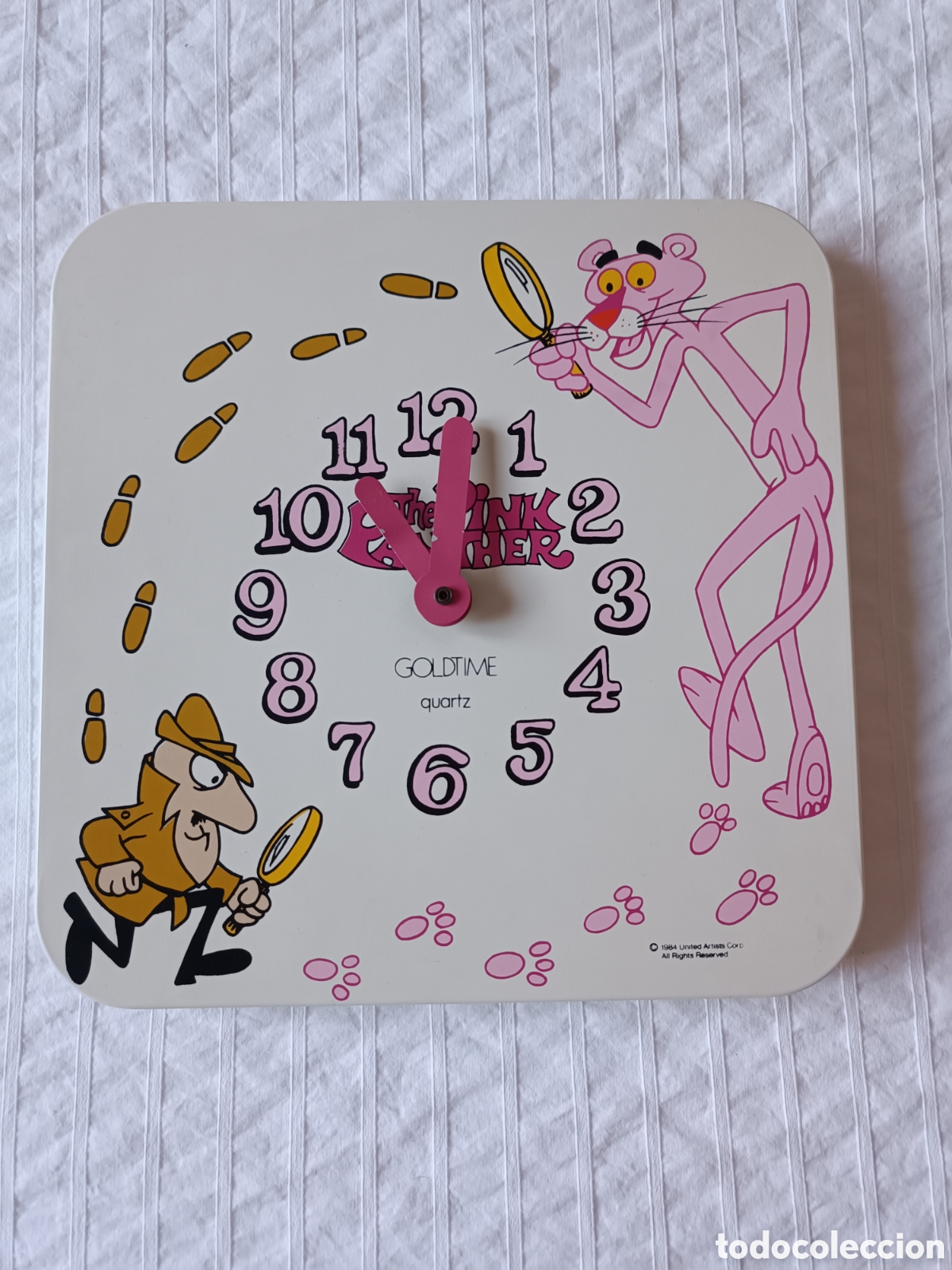 Vintage: Reloj pared Pantera Rosa, funciona - Foto 6