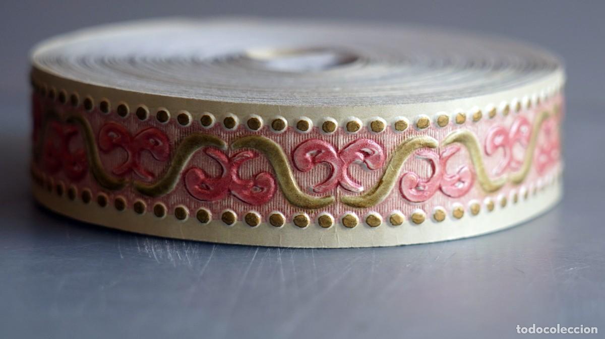 Vintage: Cenefa decorativa a&ntilde;os 70 / 3cm ancho x 16 m de largo