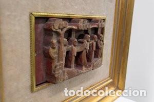 Vintage: Panel de laca China en altorrelieve. vintage - Foto 3