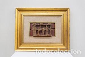 Vintage: Panel de laca China en altorrelieve. vintage - Foto 4