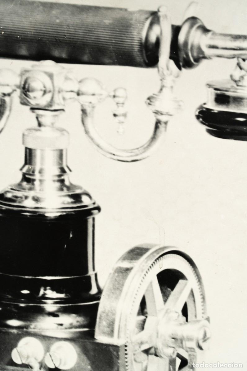 Vintage: TELEFONO ANTIGUO. IMPRESION SOBRE MADERA - Foto 2