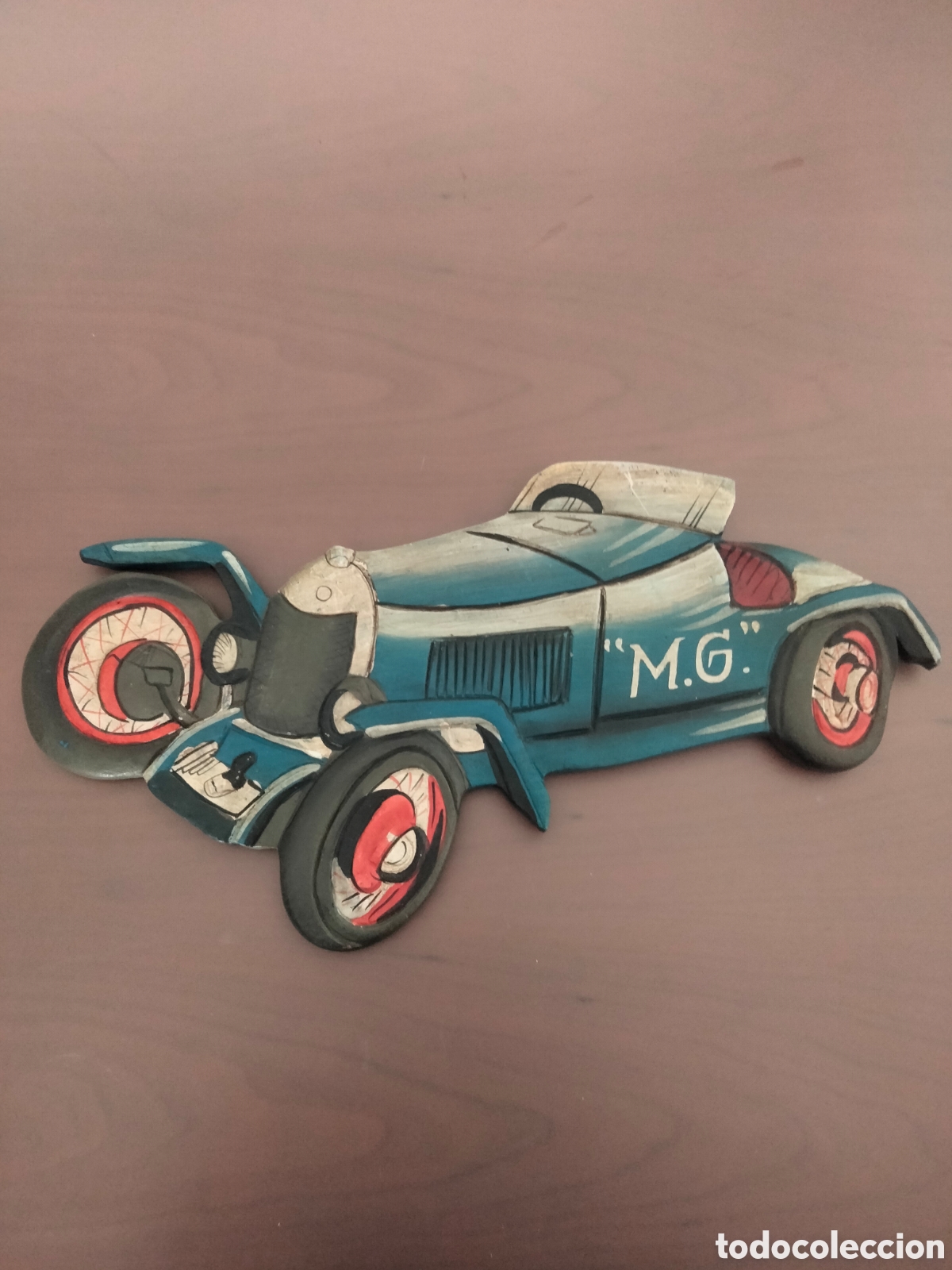Vintage: Coche &rdquo;M.G.&rdquo; de &eacute;poca (para colgar). - Foto 1