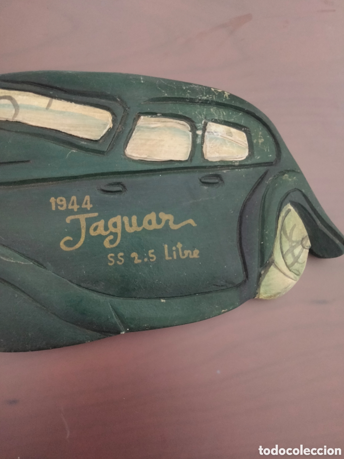 Vintage: Coche &rdquo;Jaguar&rdquo; de &eacute;poca (para colgar). - Foto 2