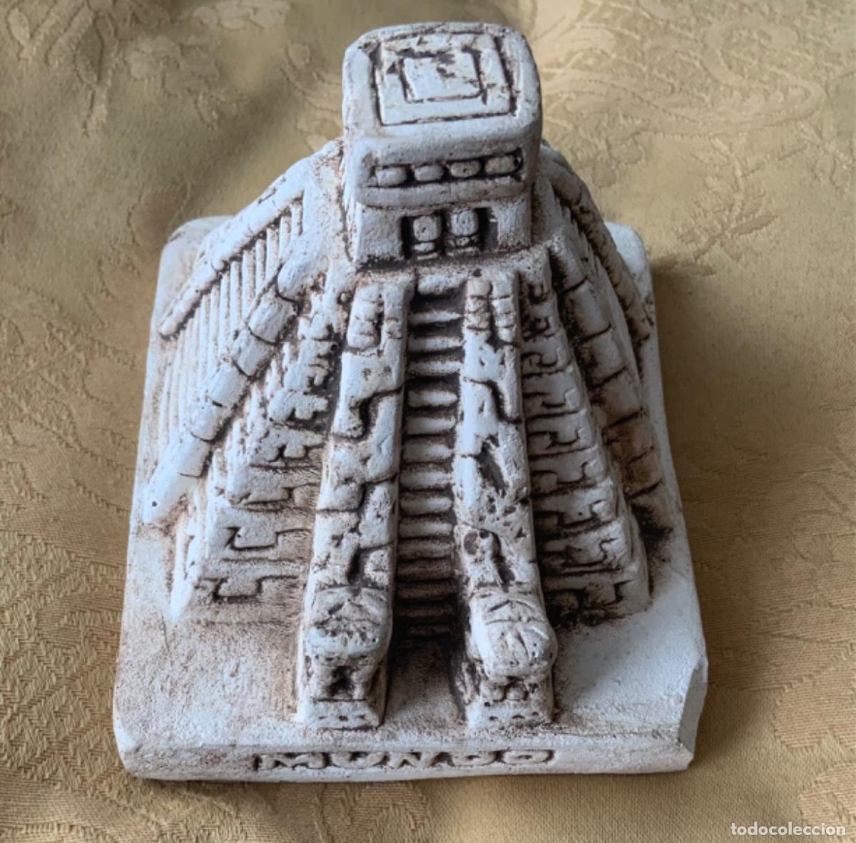 Vintage: FIGURA DE CHICHEN ITZ&Aacute; ARQUEOLOG&Iacute;A MAYA - Foto 3