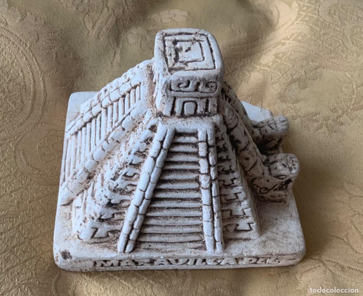 Vintage: FIGURA DE CHICHEN ITZ&Aacute; ARQUEOLOG&Iacute;A MAYA - Foto 7