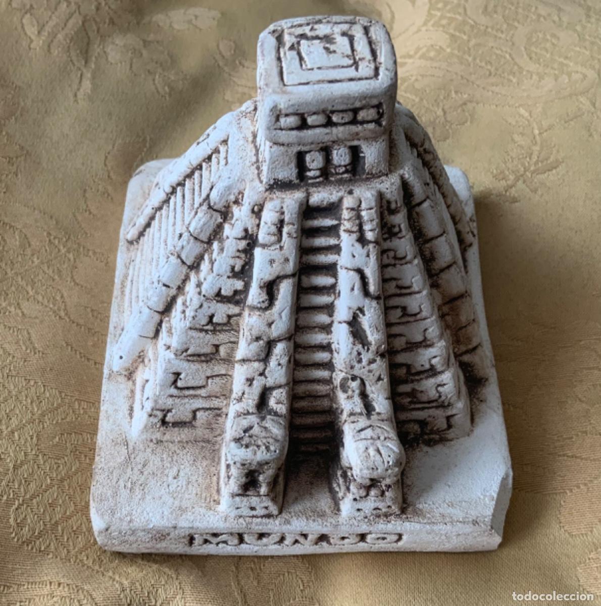 Vintage: FIGURA DE CHICHEN ITZ&Aacute; ARQUEOLOG&Iacute;A MAYA - Foto 8