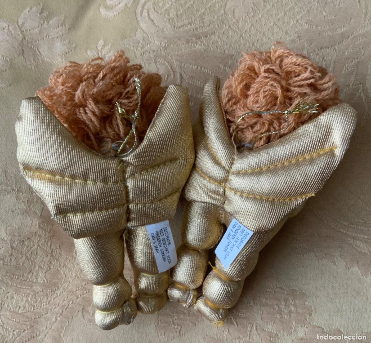 Vintage: 2 ANGELITOS DE TELA HECHOS EN HOLANDA - Foto 6