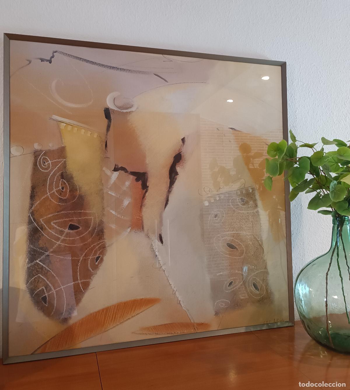 Vintage: CUADRO ABSTRACTO LEE WHITE - Foto 1