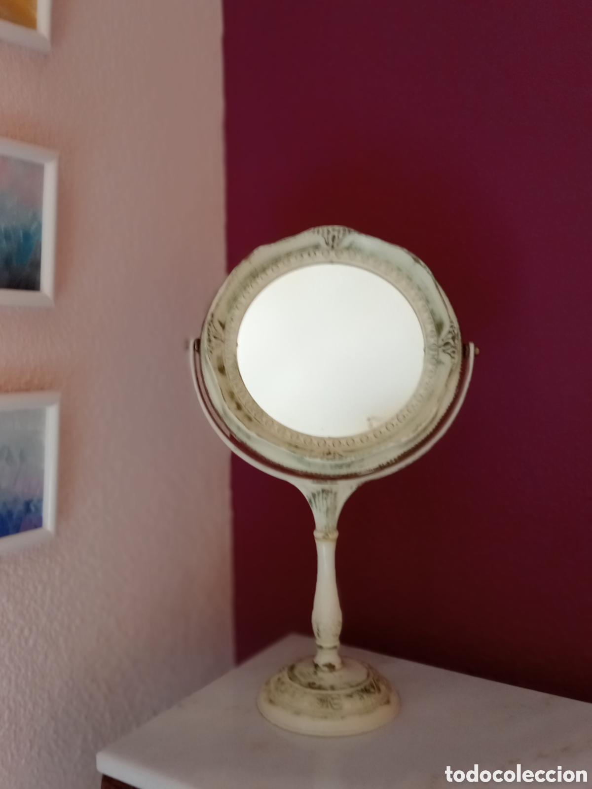 Vintage: Espejo de tocador / maquillaje vintage
