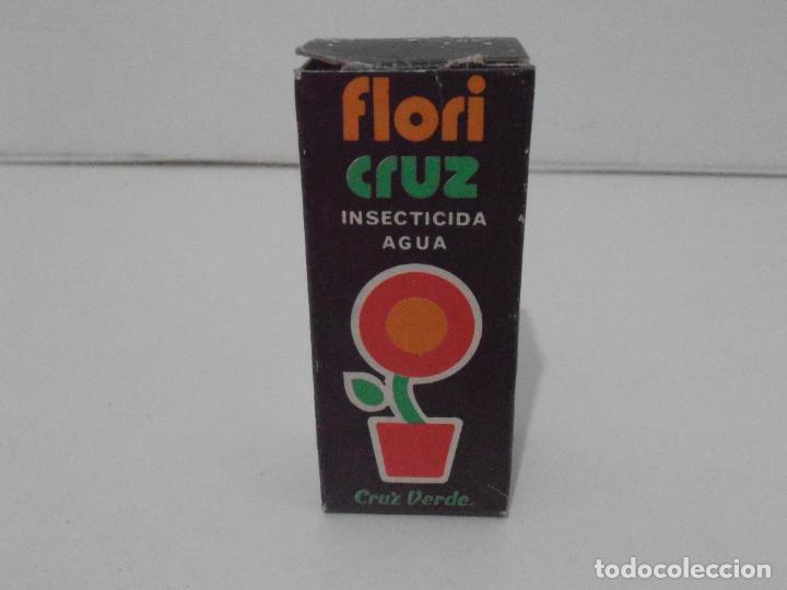 Vintage: CAJA FLORI CRUZ, INSECTICIDA AGUA, CRUZ VERDE, ANTIGUA DROGUERIA