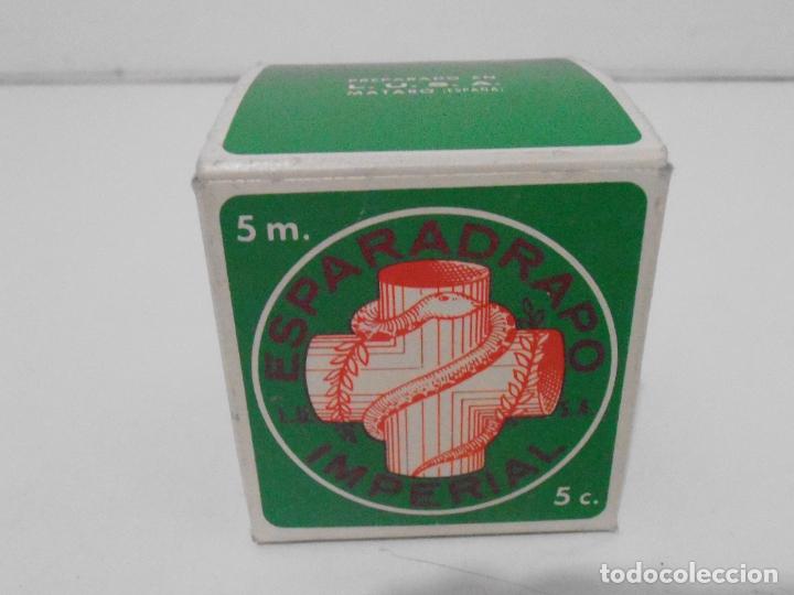 Vintage: CAJA ESPARADRAPO IMPERIAL 5x5, LUSA MATARO, ANTIGUA DROGUERIA