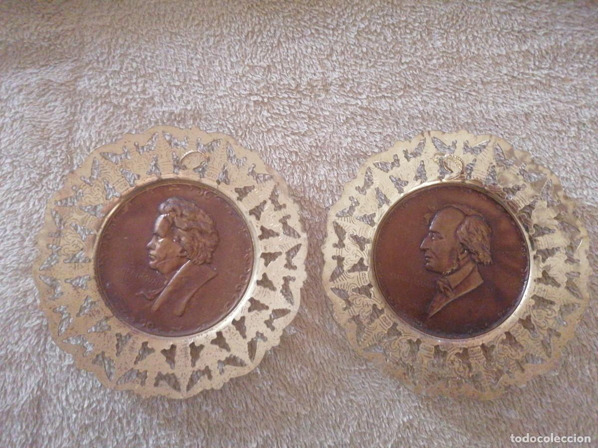 Vintage: Platos de lat&oacute;n - Foto 1