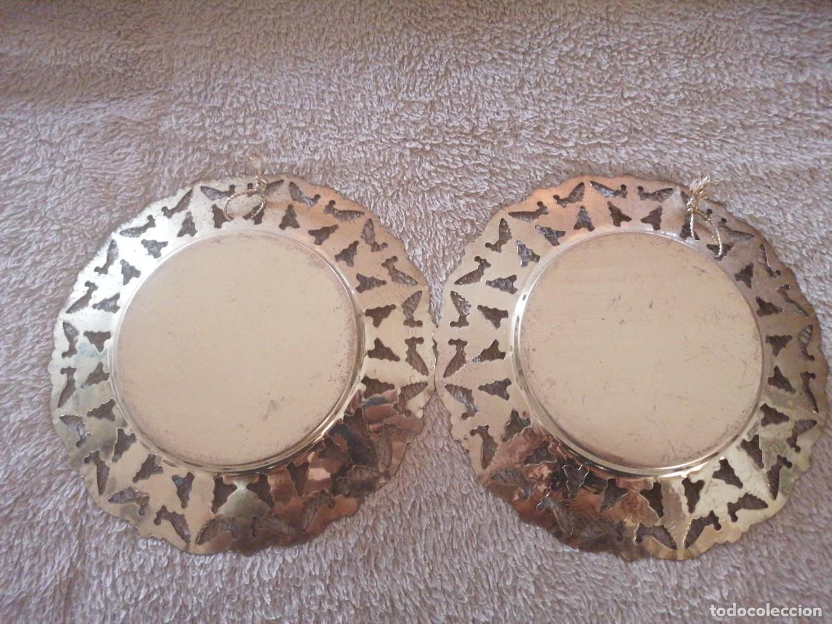 Vintage: Platos de lat&oacute;n - Foto 4