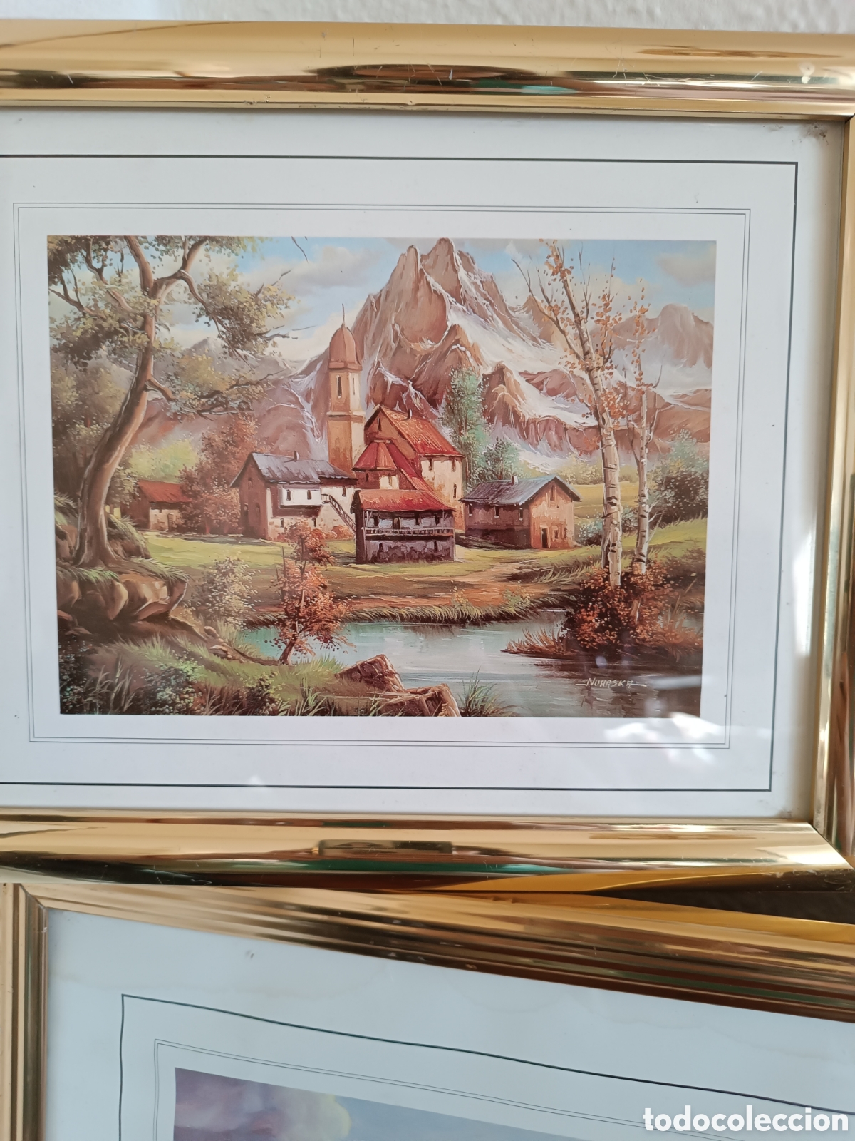Vintage: Lote de cuadros uno grande y dos peque&ntilde;os - Foto 2