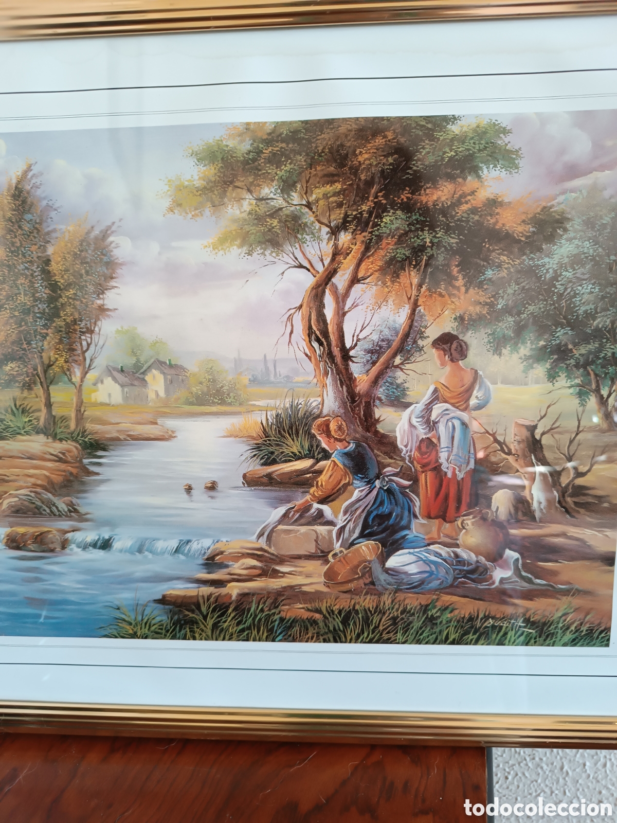 Vintage: Lote de cuadros uno grande y dos peque&ntilde;os - Foto 4
