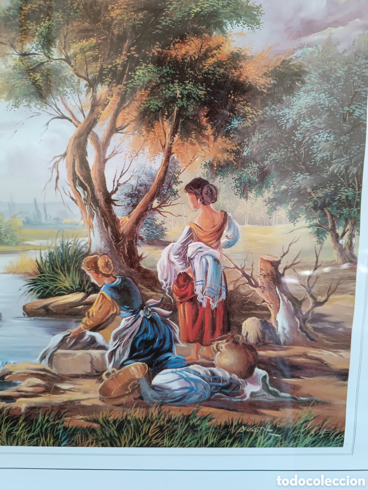 Vintage: Lote de cuadros uno grande y dos peque&ntilde;os - Foto 5