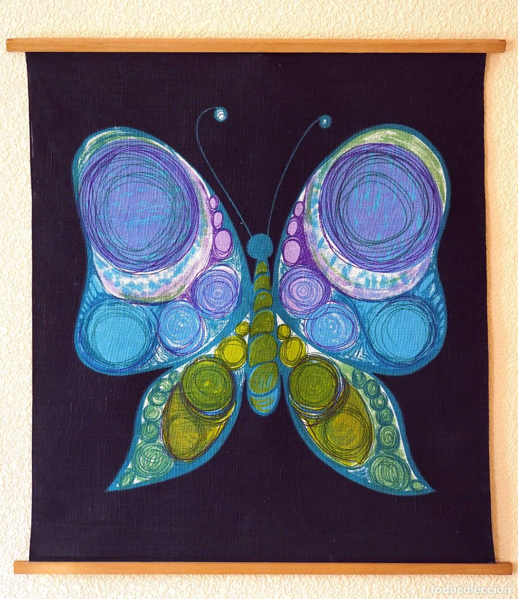 Vintage: tela decorativa para colgar , MARIPOSA