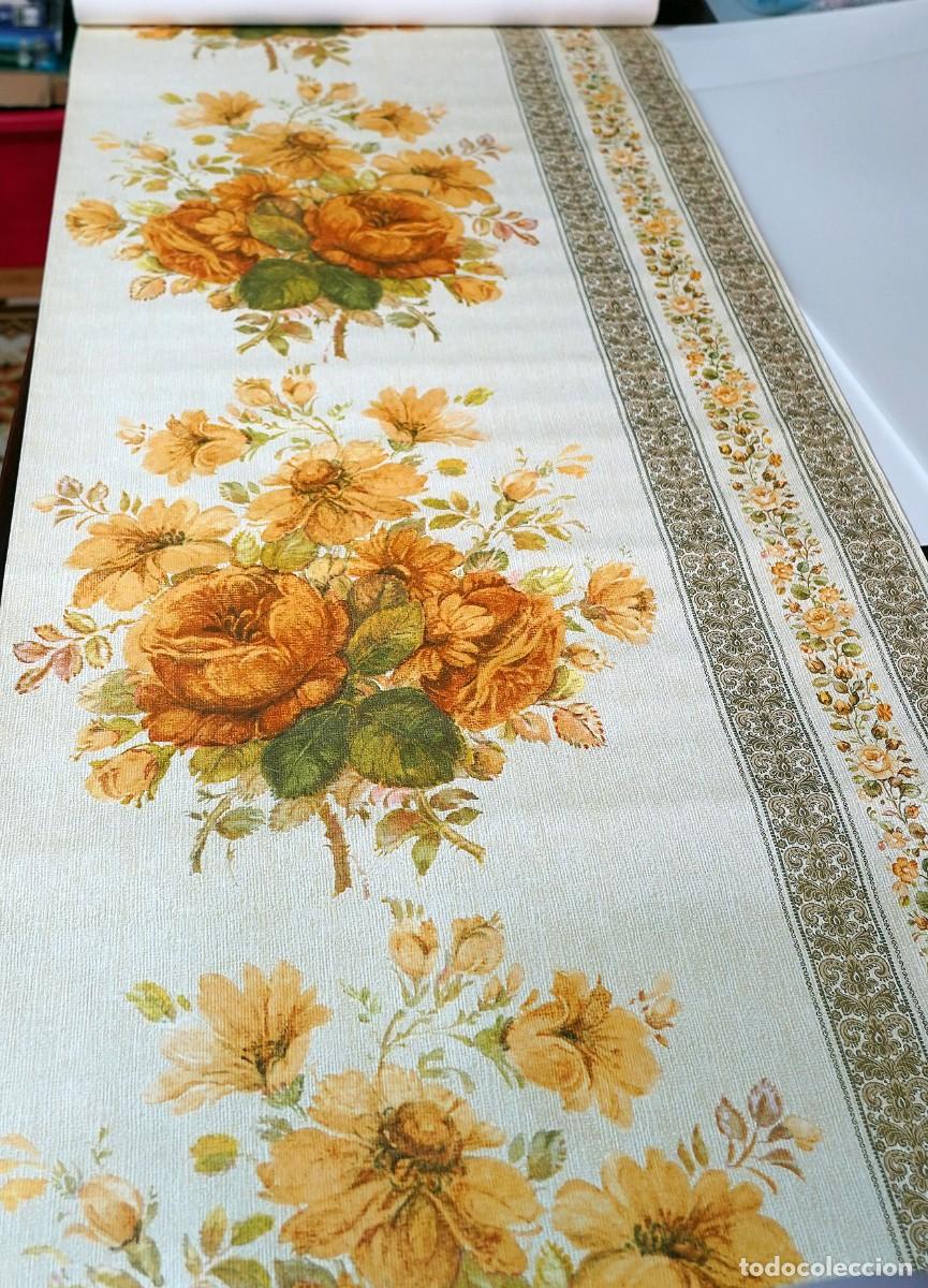 Vintage: Papel pintado decorativo vintage a&ntilde;os 70 para empapelado de paredes o muebles