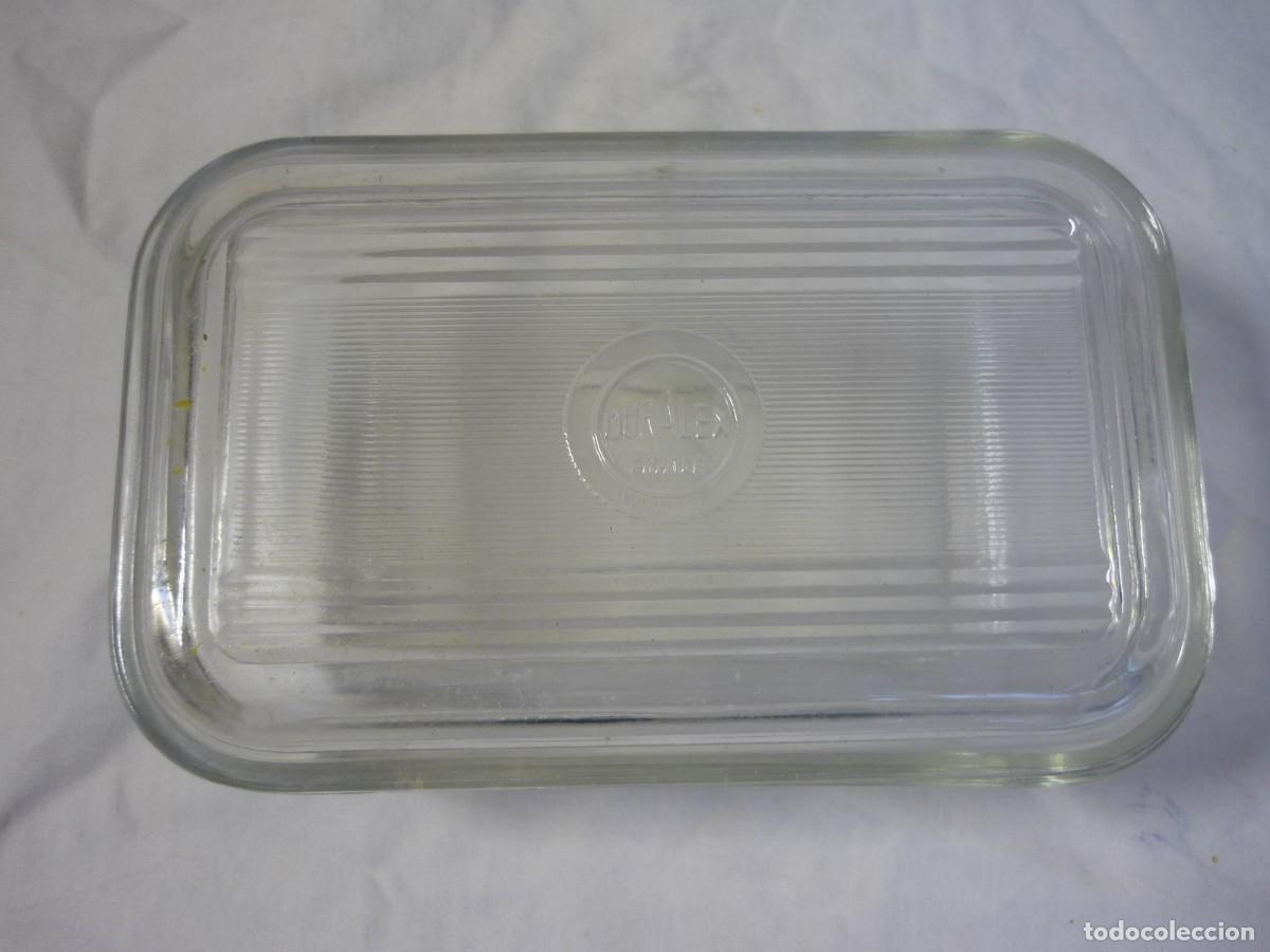 vintage 2 recipientes cristal pyrex con tapa . - Compra venta en