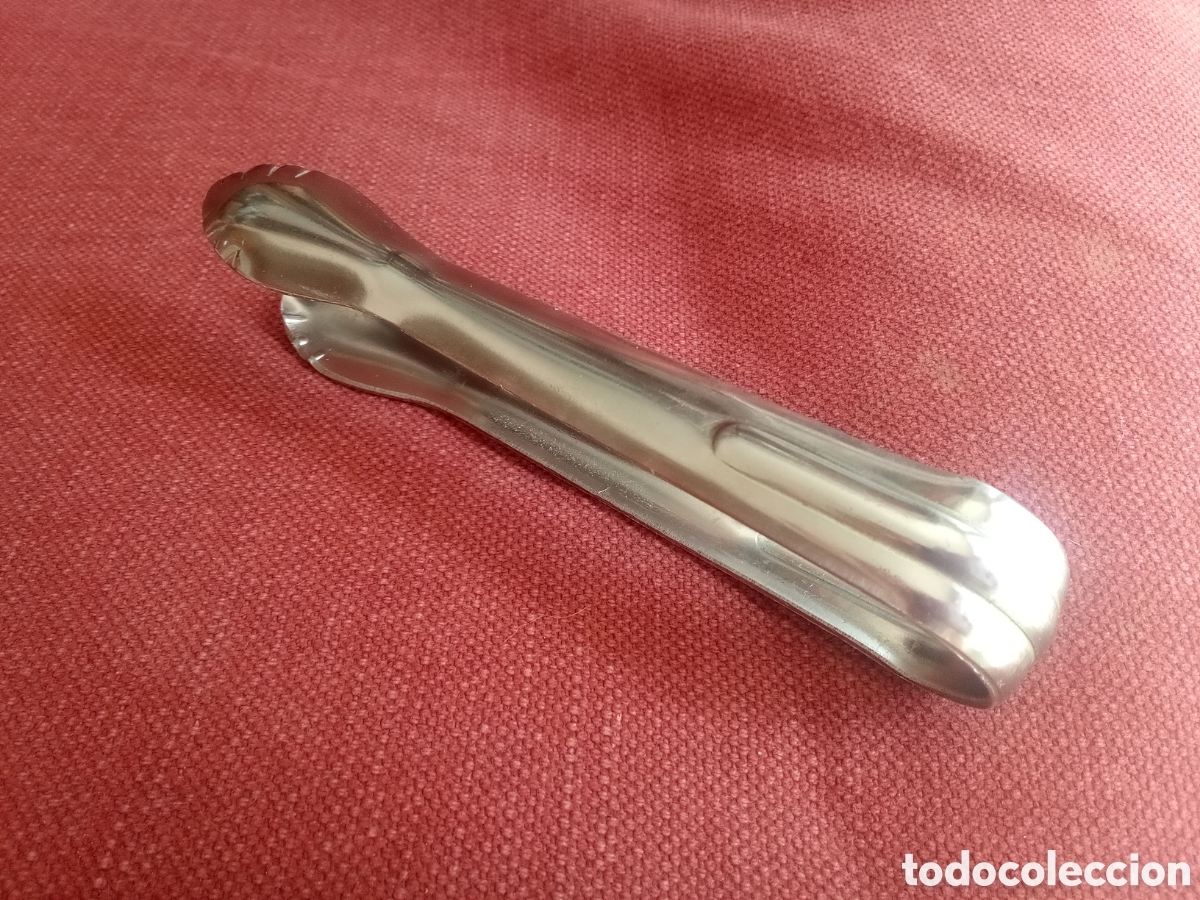 Vintage: PINZAS DE ALUMINIO ANODIZADO PARA AZUCARERO O CUBITERA COLOR VERDE