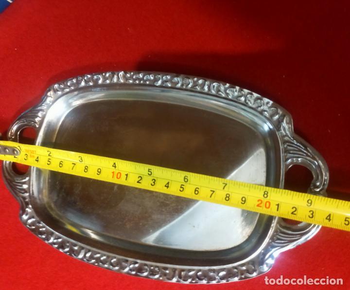 Vintage: PEQUE&Ntilde;A BANDEJA DE CHAPA CROMADA - Foto 3