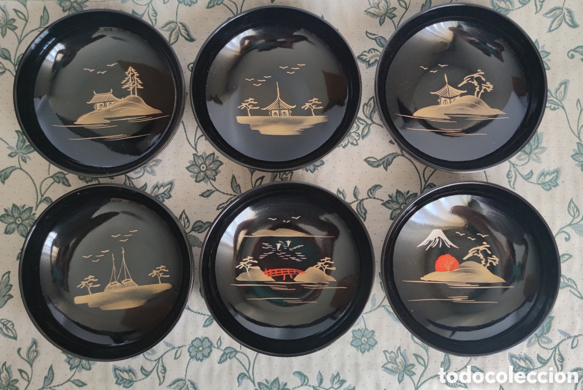 Vintage: Ensaladera y Cuencos laca china - Foto 3