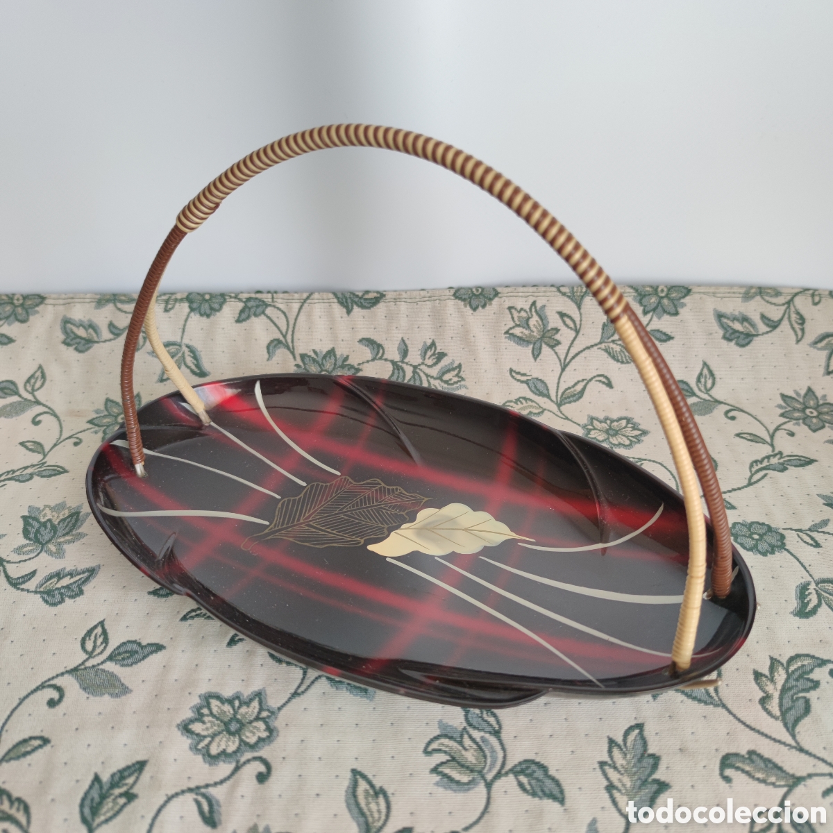 Vintage: Panera y 6 fuentes laca china - Foto 3