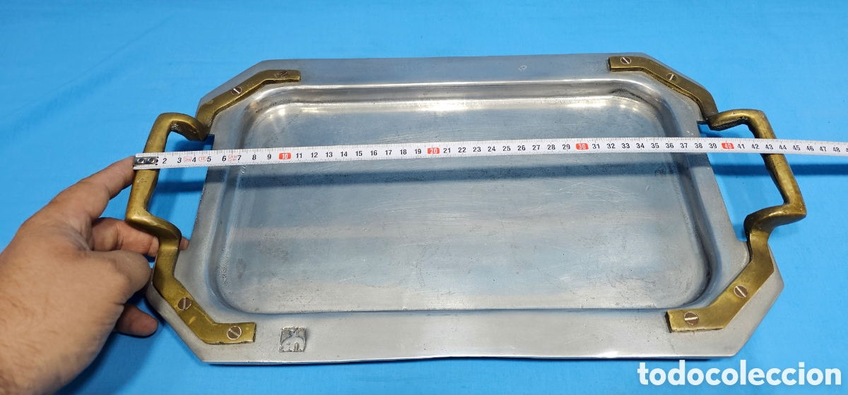 Vintage: BANDEJA RECTANGULAR CON ASAS POR DAVID MARSHALL - Foto 7