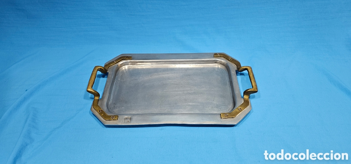 Vintage: BANDEJA RECTANGULAR CON ASAS POR DAVID MARSHALL - Foto 1