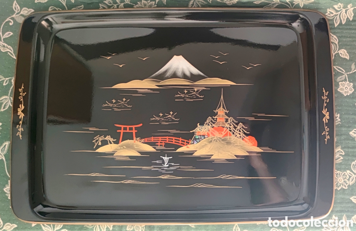 Vintage: Juego de caf&eacute; laca china negro - Foto 4