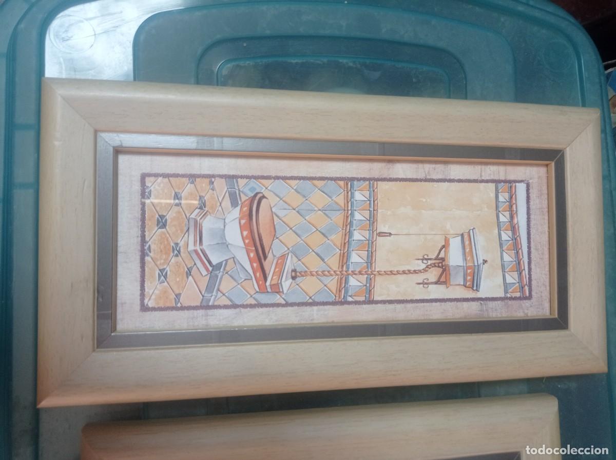 Vintage: 2 cuadritos vintage marco de madera - Foto 3