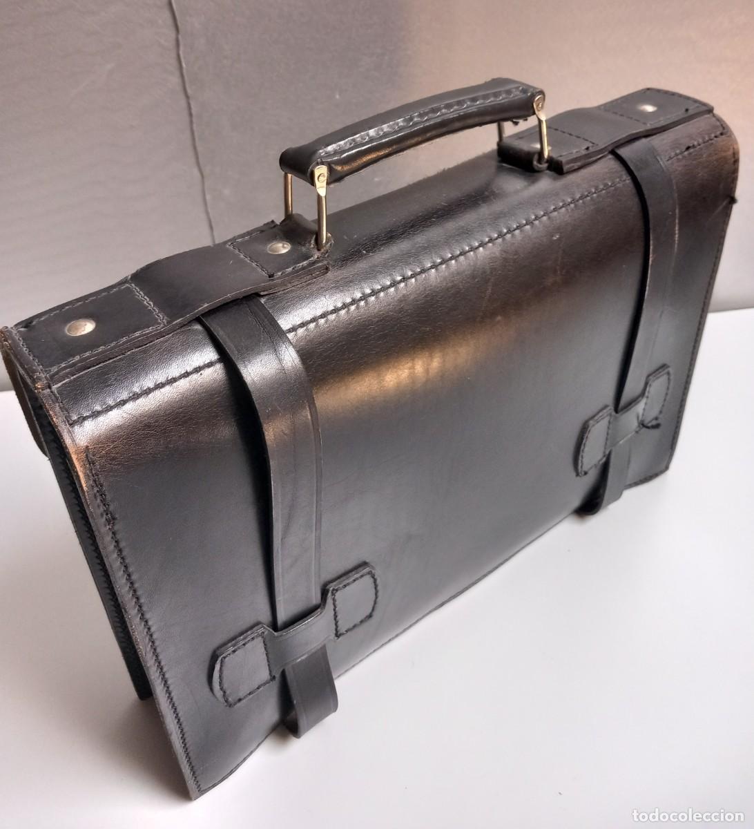 Vintage: ROBUSTA CARTERA DE CUERO - Foto 3