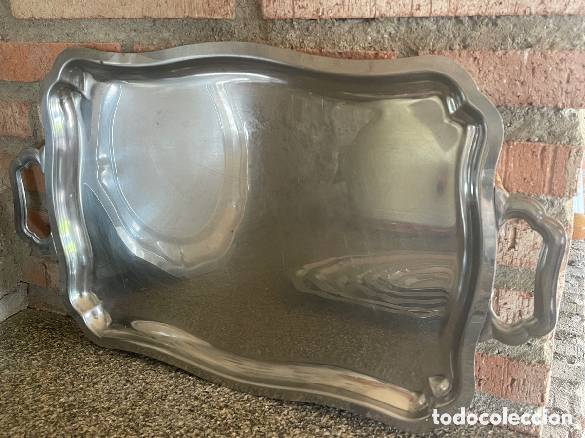 Vintage: CONJUNTO DE 7 BANDEJAS DE ACERO INOXIDABLE - Foto 4