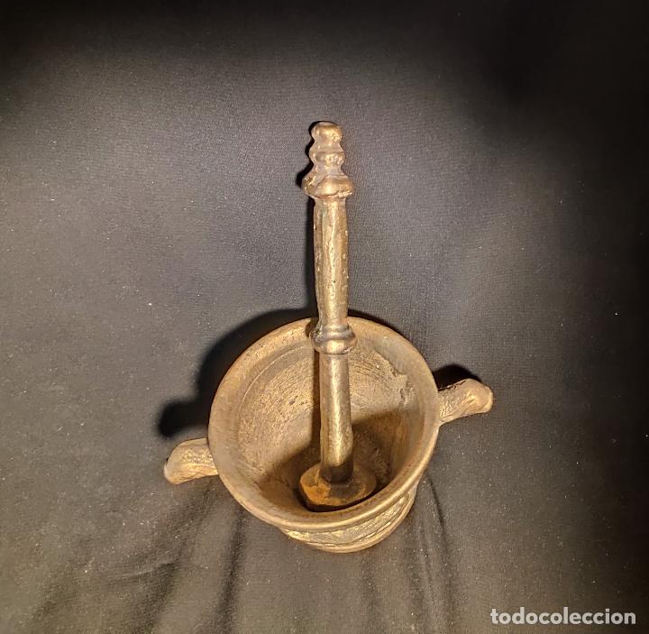 Vintage: INTERESANTE MORTERO, ALMIREZ DE BRONCE - Foto 4
