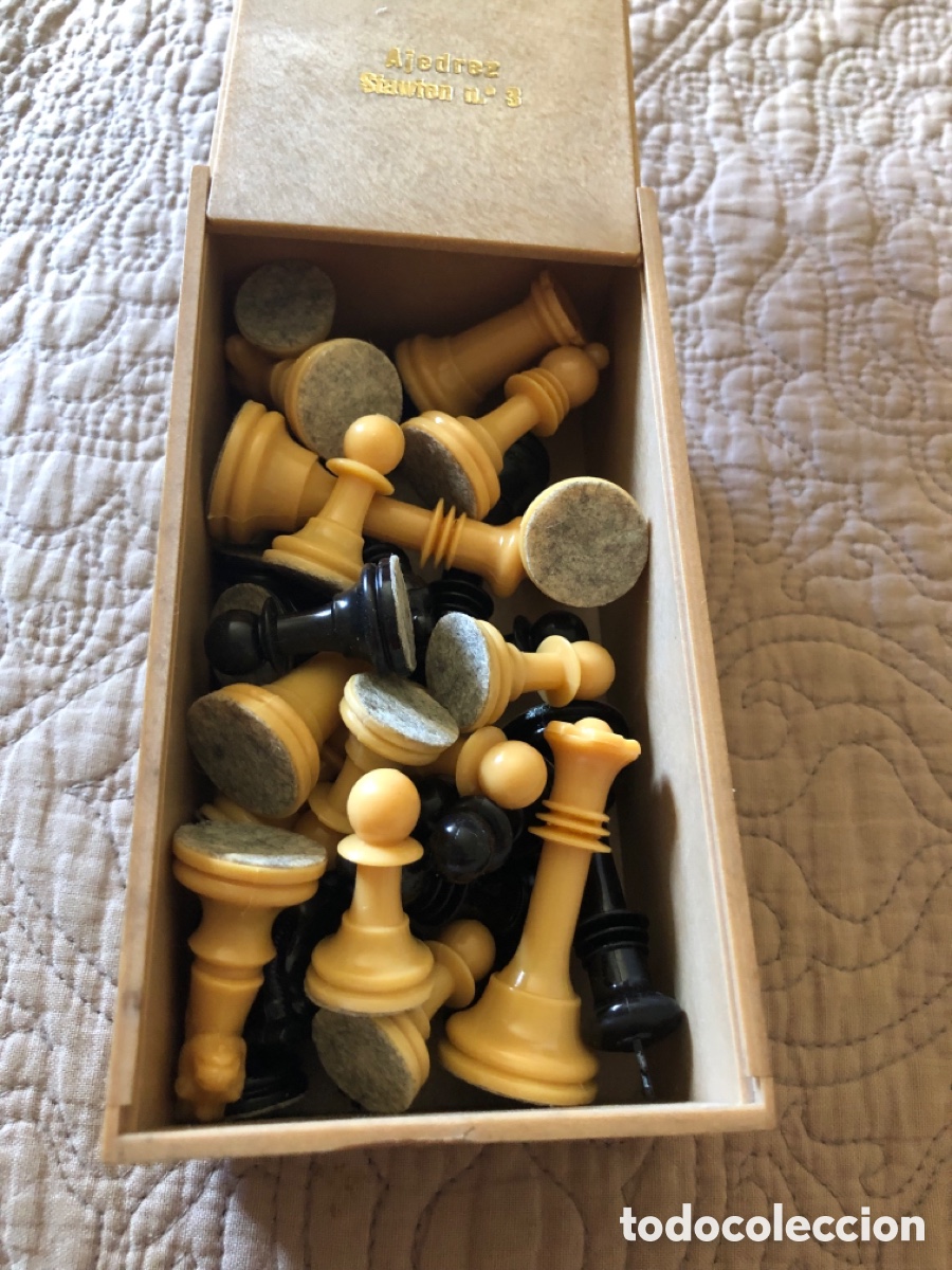 Vintage: Piezas ajedrez stawton n3 - Foto 2