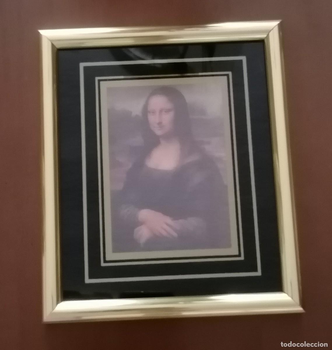 Vintage: Marco dorado de cuadro &rdquo;Gioconda&rdquo; - Foto 2