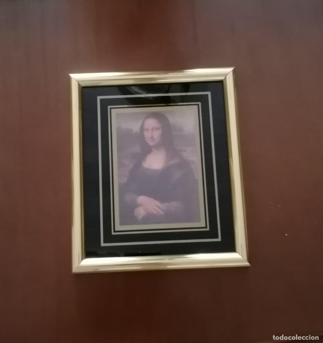 Vintage: Marco dorado de cuadro &rdquo;Gioconda&rdquo; - Foto 3