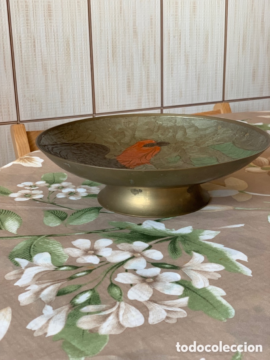 Vintage: Frutero centro de mesa de cobre - Foto 5
