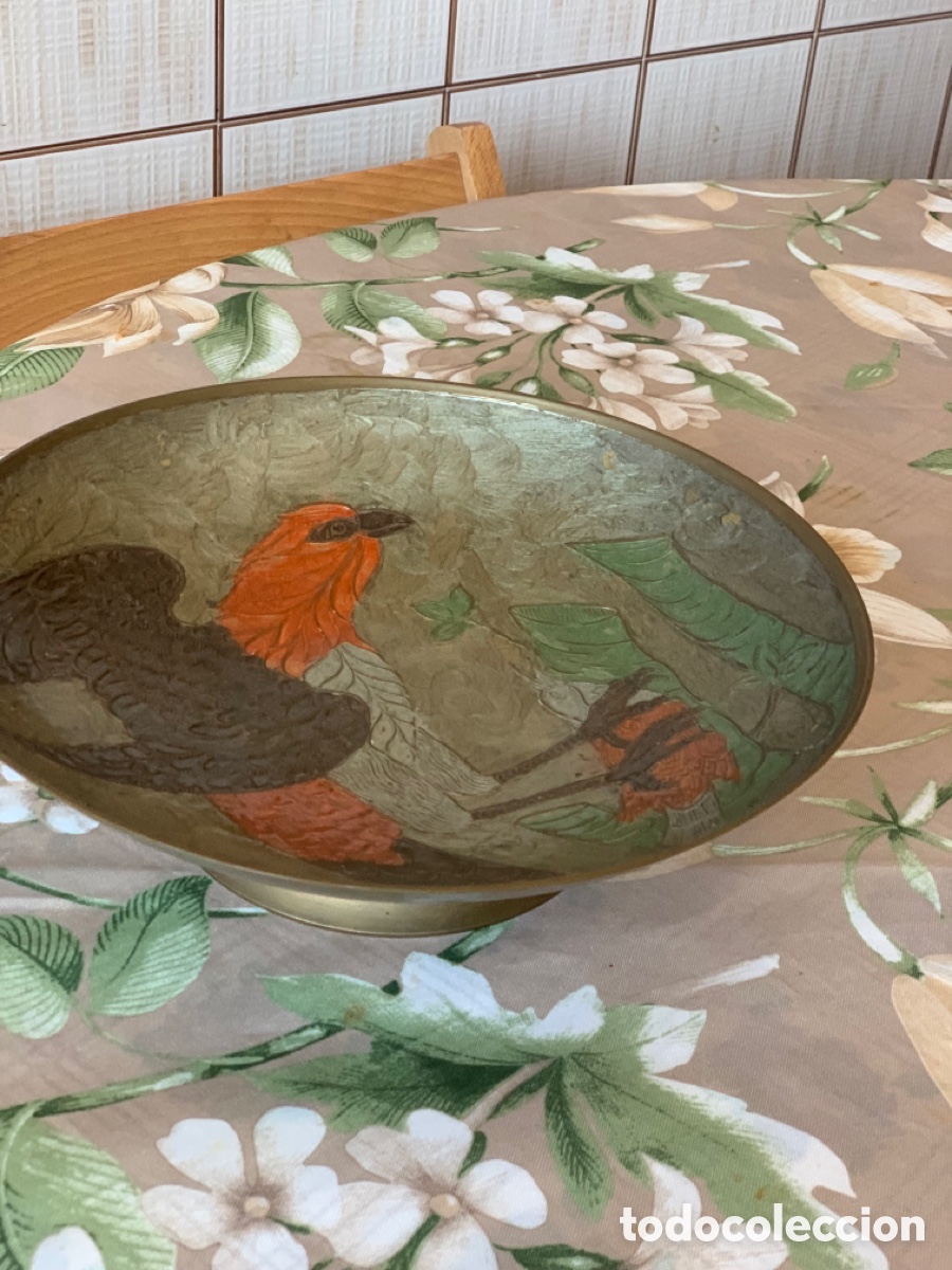Vintage: Frutero centro de mesa de cobre - Foto 2