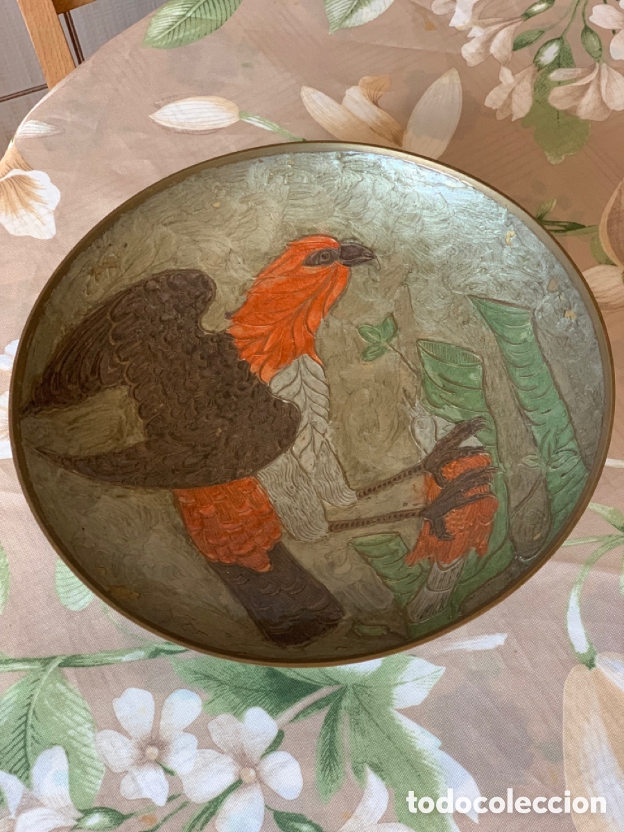 Vintage: Frutero centro de mesa de cobre - Foto 7