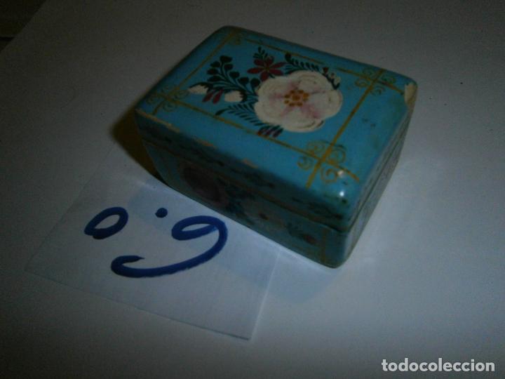 Vintage: CAJITA VINTAGE DE MADERA PINTADA A MANO