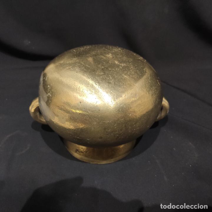 Vintage: BONITA OLLA DE BRONCE FUNDIDO - Foto 2