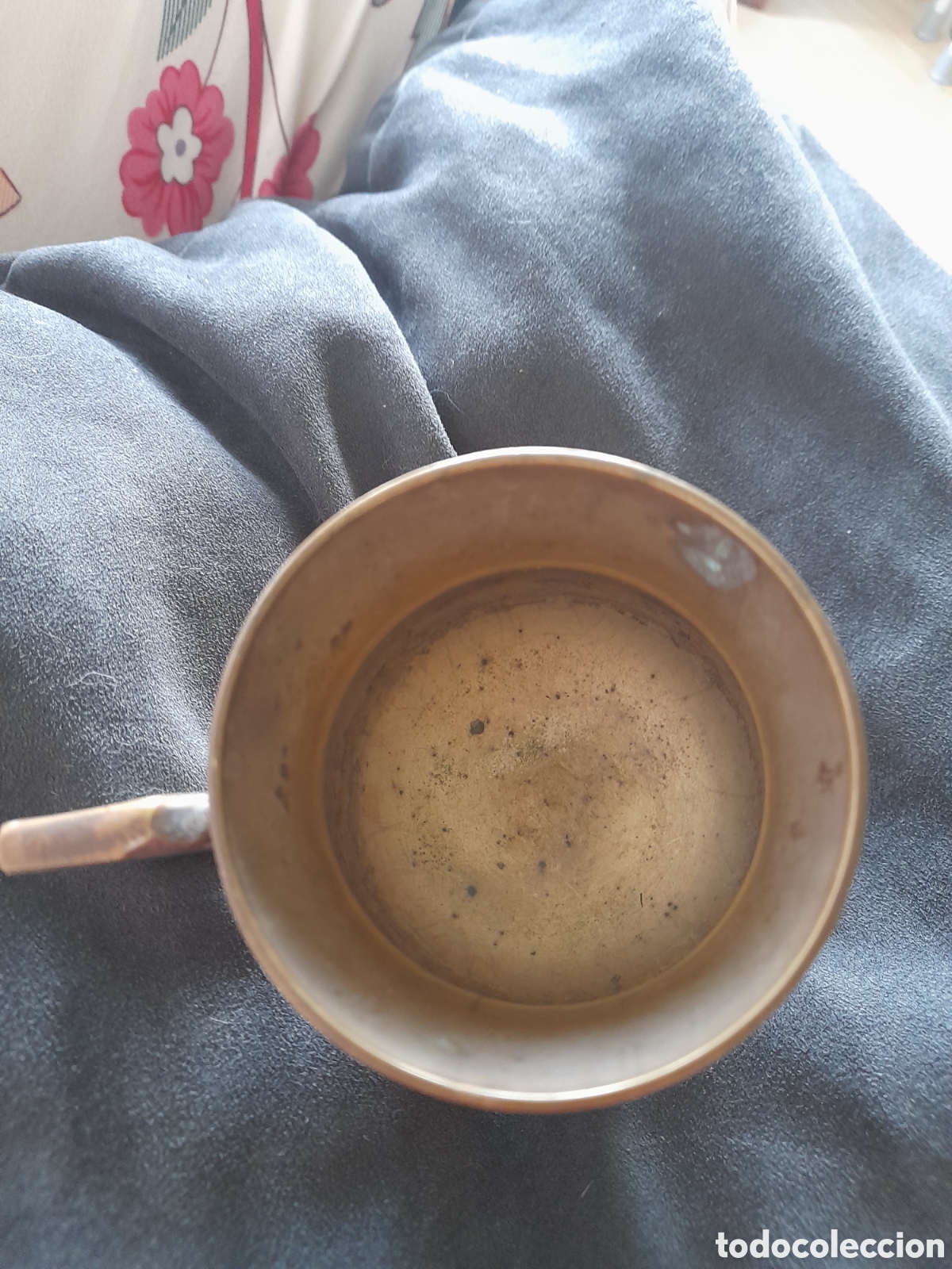 Vintage: Taza de te de bronce - Foto 2
