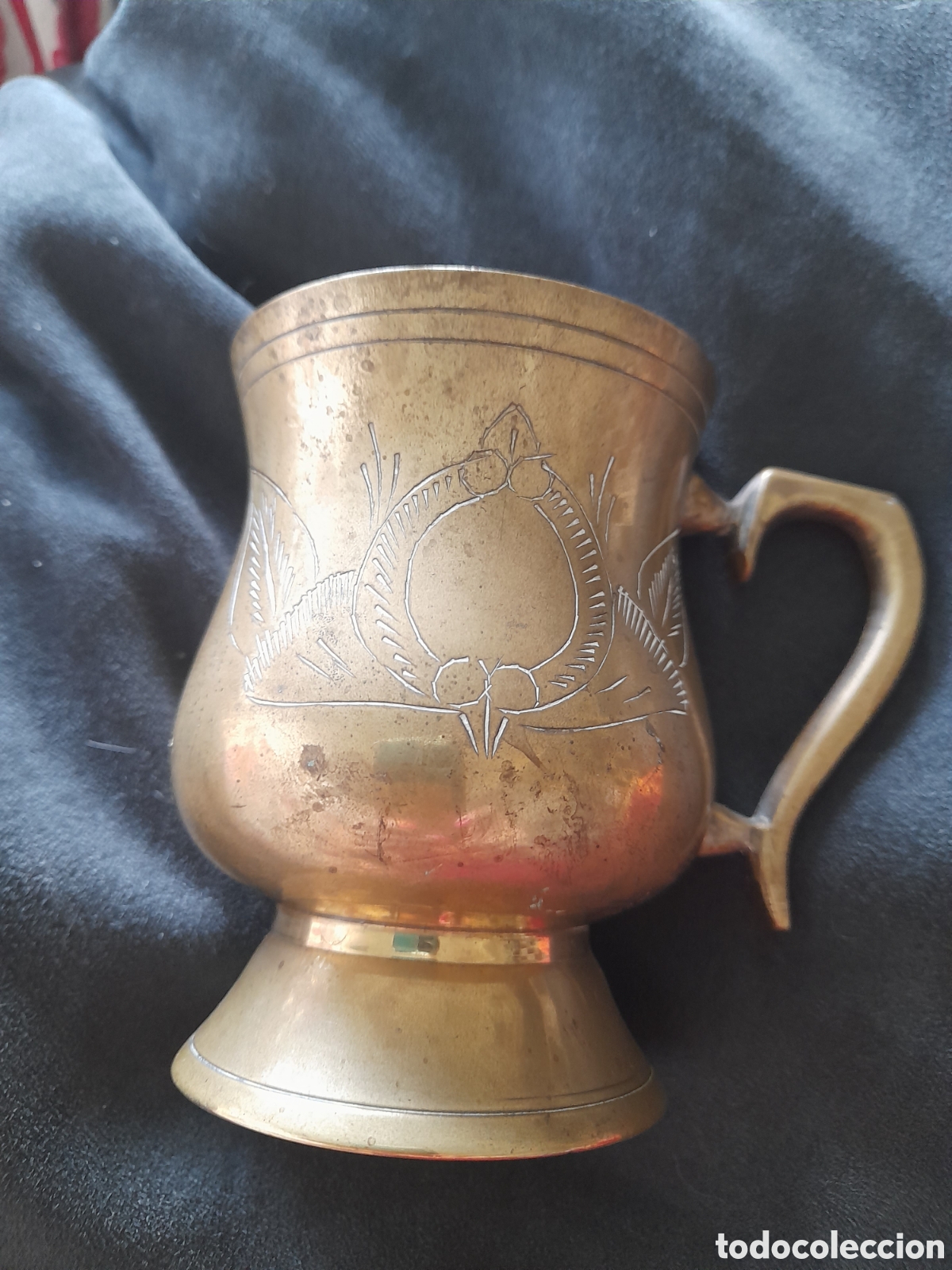 Vintage: Taza de te de bronce - Foto 4