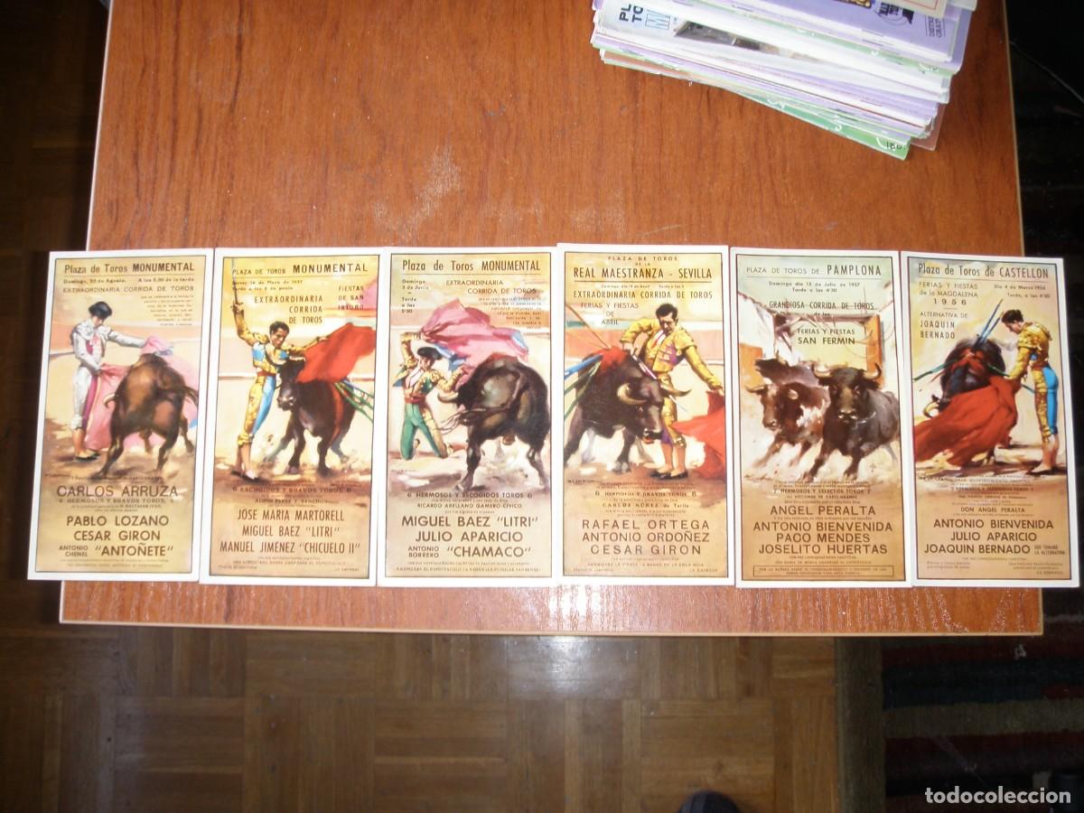 Vintage: LOTE DE 6 POSTALES TAURINAS - Foto 1