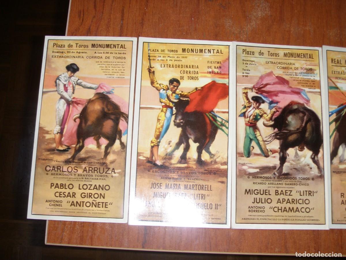 Vintage: LOTE DE 6 POSTALES TAURINAS - Foto 2